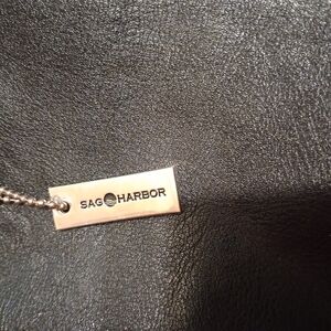 Sag Harbor Black Leather Bag